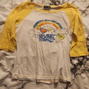 Wet Seal - Sweet Heart 3/4 Tee - Medium